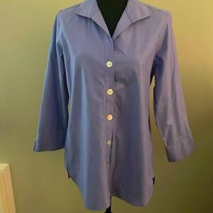 Foxcroft shirt in blue size 6
